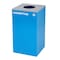 Alpine Industries 58-Gallon 2-Stream Black Steel-Blue Recycling Bin Station ALP4450-BLK-KIT7 - alternate 5